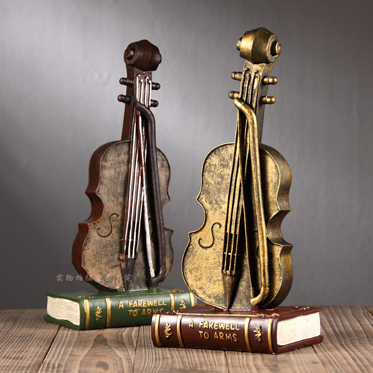 바이올린 모형장식 저금통 앤틱 빈티지 인테리어소품 악기장식, 바이올린 앤틱 골드, 현재가 19,900원
