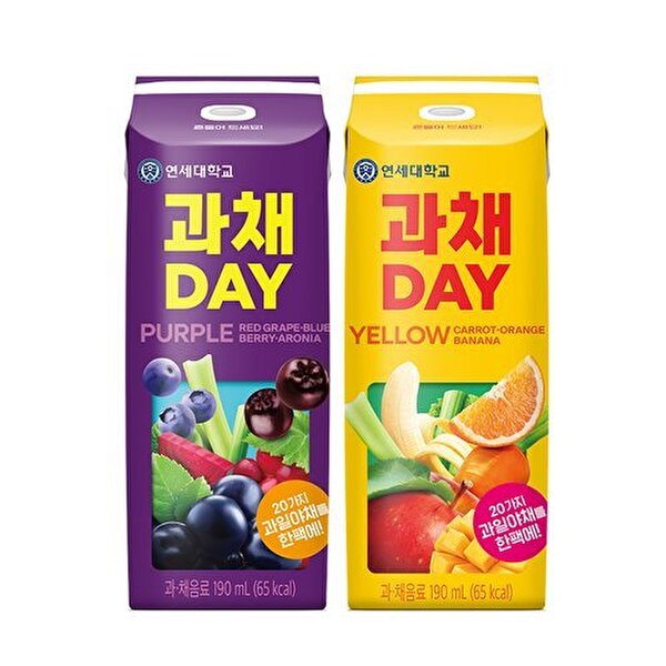 연세우유 [T]연세우유 과채데이 음료 퍼플/옐로우 25,200원