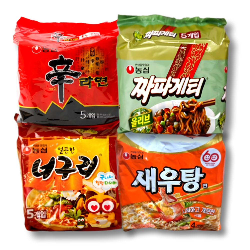 농심 신라면 +너구리+짜파게티+새우탕면, 19개 27,400원