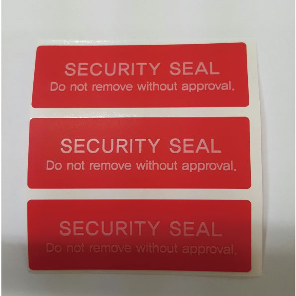 드림아이티 보안라벨 비잔류적색 60x20mm 1sheet=20매  봉인라벨 보안스티커 봉인스티커 21,800원