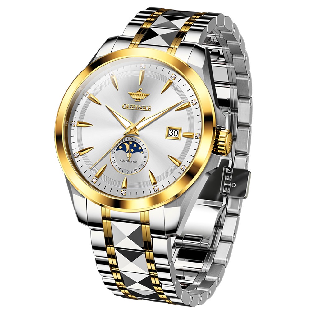 OUPINKE 남자명품시계 남자손목시계 스위스 오토매틱 기계식 메탈시계 OPK3292 590,000원