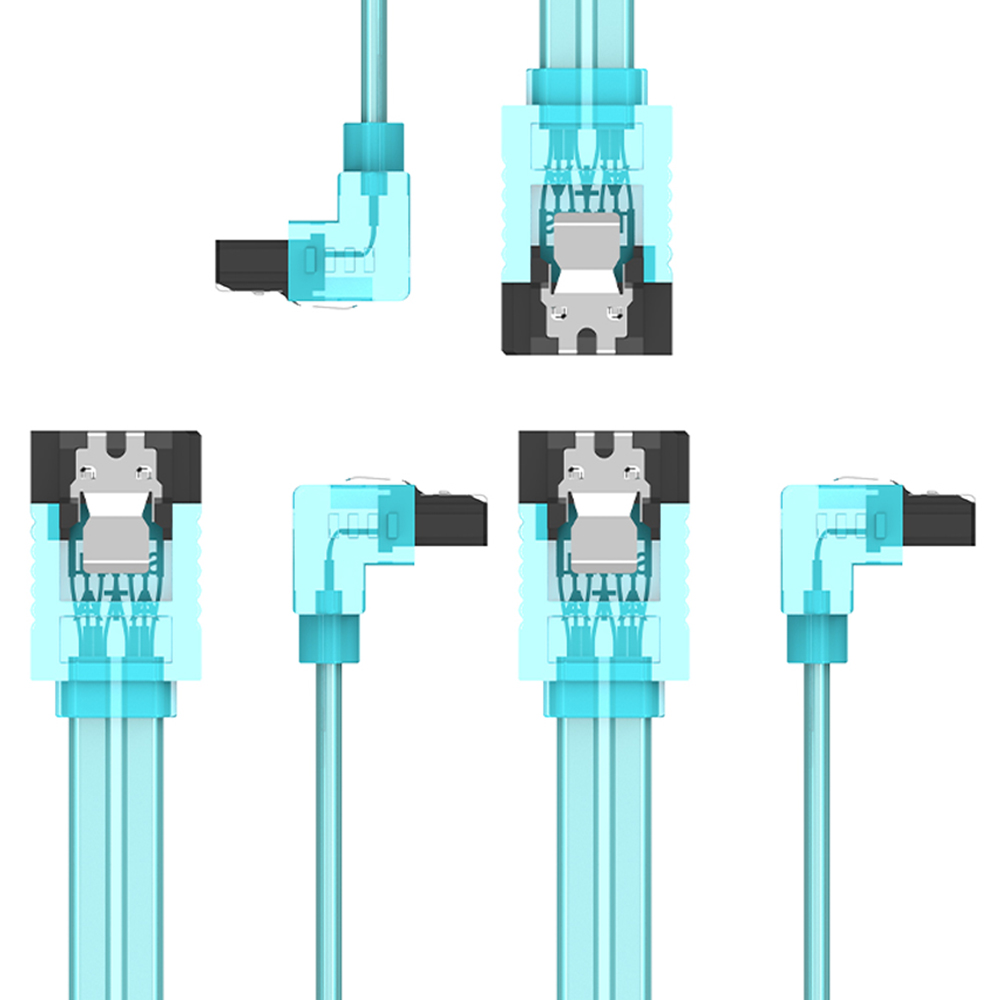벤션 칼국수형 SATA 3.0 케이블, 아쿠아블루, 3개, 0.5m 10,500원