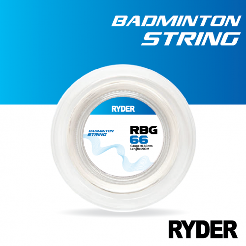 라이더 RYDER 배드민턴 스트링 거트 RBG66 화이트 내구성 타구감 충격 흡수, 1개, 화이트 100,000원
