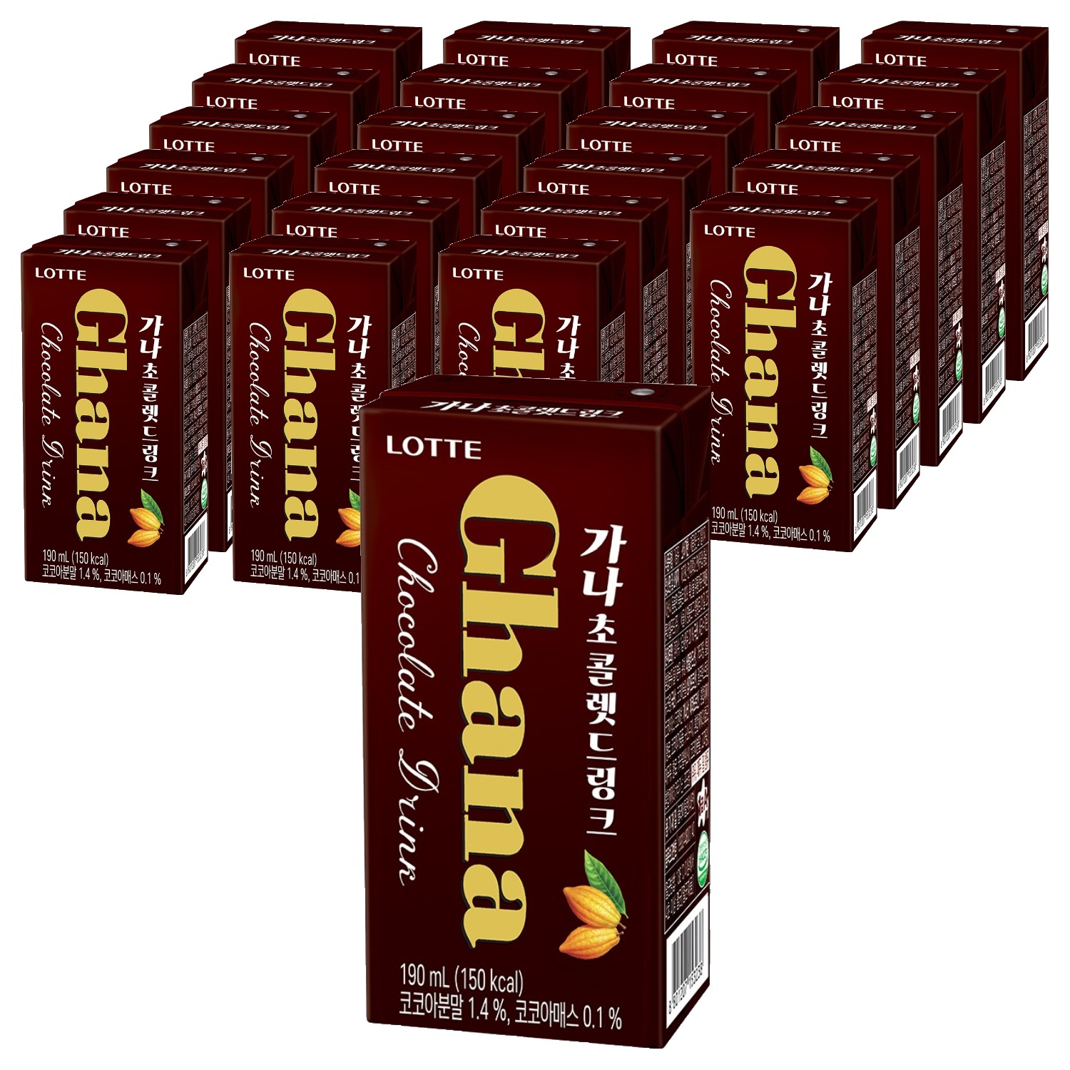 가나 초콜렛 드링크, 190ml, 24개 11,730원