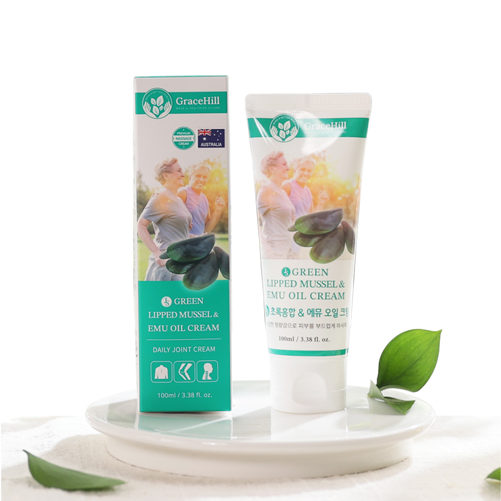JS 초록홍합 에뮤오일크림 멘톨향 무릎 손목 허리 어깨 바르는 관절 마사지 크림 8,000원