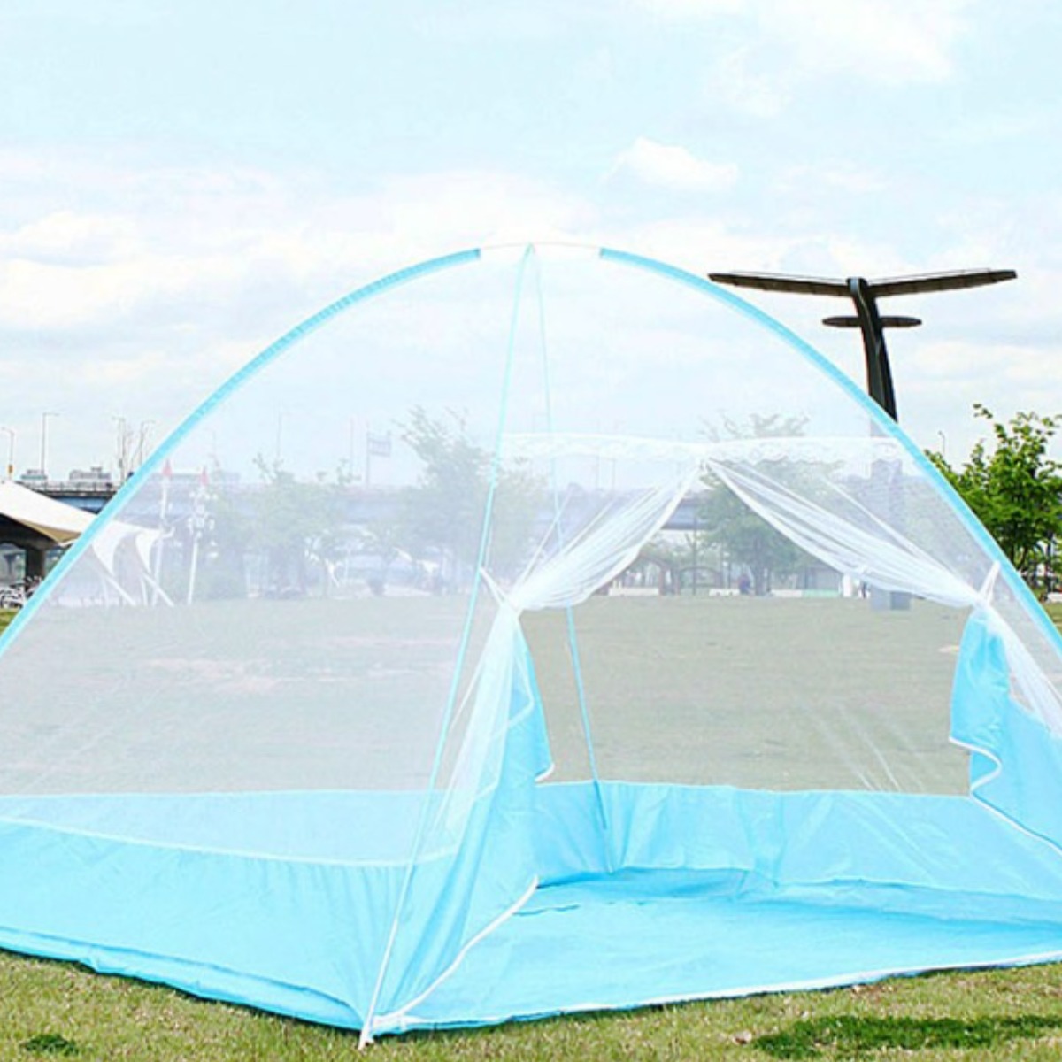 캠텔 1~10인용 바닥있는 원터치 모기장 텐트형 41,800원