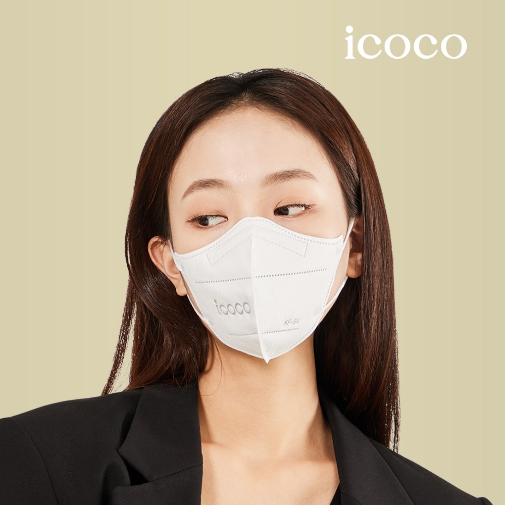 [공식] 아이코코 KF94 마스크 대형 50매, 25개입, 2개, 블랙 27,190원