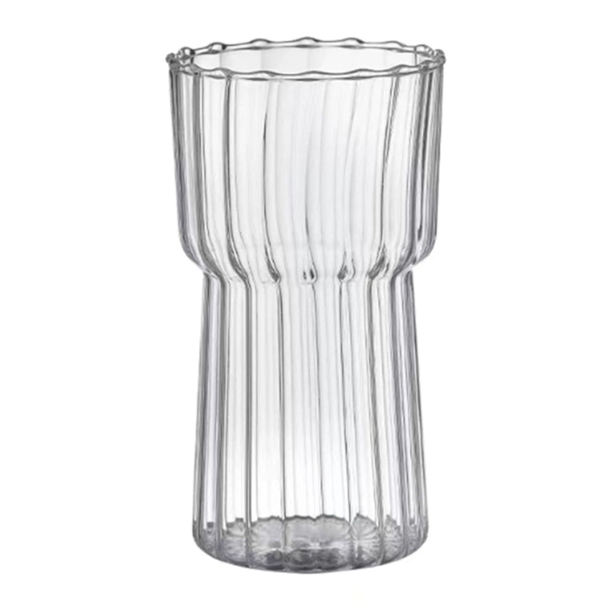 홈카페 유리컵 플리츠 내열유리 예쁜 물잔 카페 아이스 커피, 325ml, 1개 4,500원