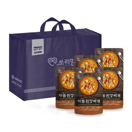 쏘리맘 차돌된장찌개5팩 600g 선물 세트, 600g, 5개 30,320원