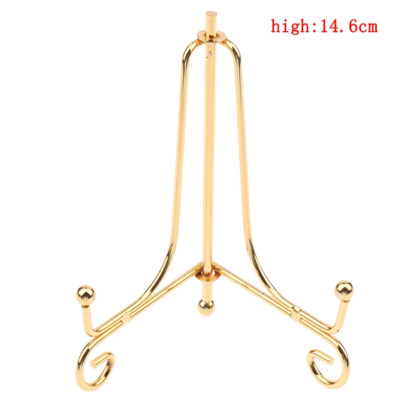 골드 철 디스플레이 스탠드 공예 브래킷 책 홀더 사진 받침대 그릇 접시 프레임 랙 이젤 스토리지 장식 10,100원