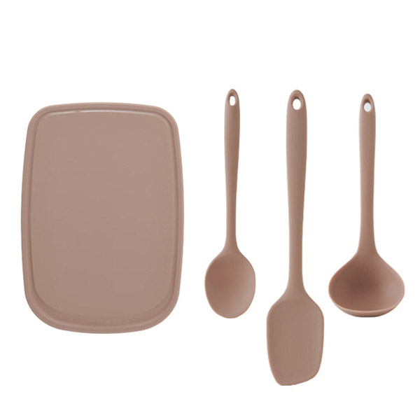 퍼기 실리콘 조리도구 4종SET 멀티스푼+스파츌라(대)+도마+국자 37,900원