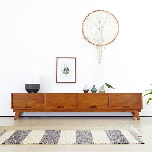 [유씨엠] 클레이 원목 TV 거실장 2000 티비다이 369,000원