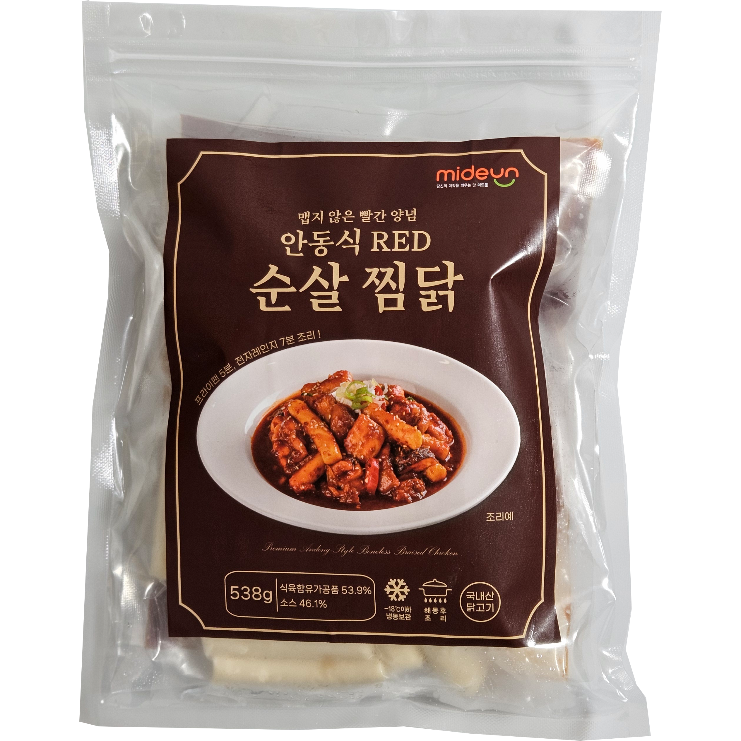 5분조리 안동식 순살 찜닭(RED) 맵지않은 빨간양념 밀키트 66,060원