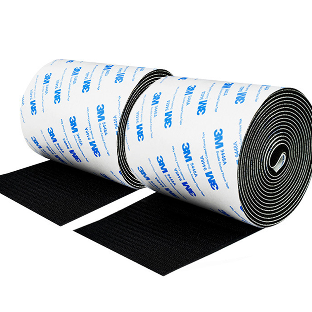 벨크로 테이프 찍찍이 초강력 양면 테이프 암수 한쌍 블랙 10cm x 100cm, 1세트 13,780원