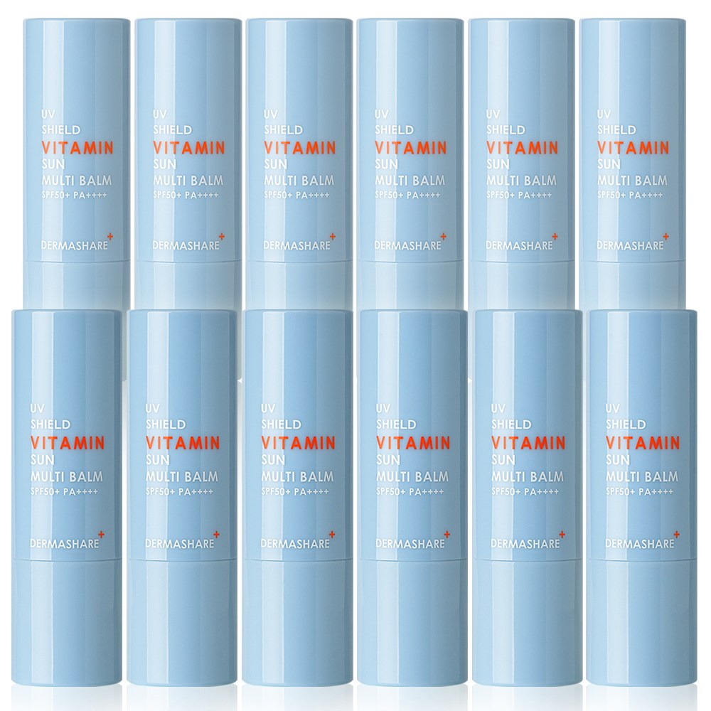 더마쉐어 UV 쉴드 비타민 미백 주름케어 자외선차단 선 멀티밤 SPF50+ PA++++, 11g, 12개 65,690원