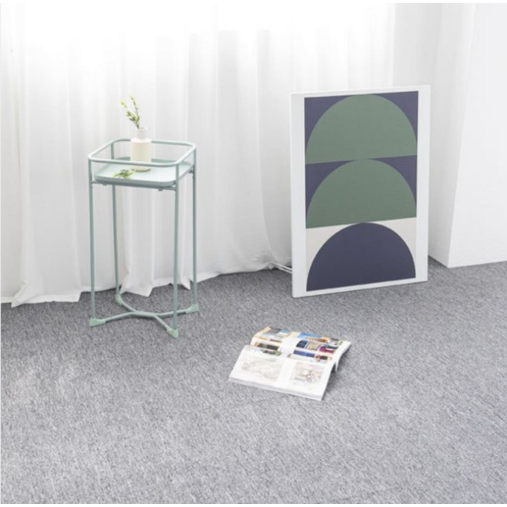 문고리닷컴 패브리코 바닥접착식 셀프 인테리어 진그레이 타일카페트(가로50cm 세로50cm 두께5mm) 20장 1세트 45,000원