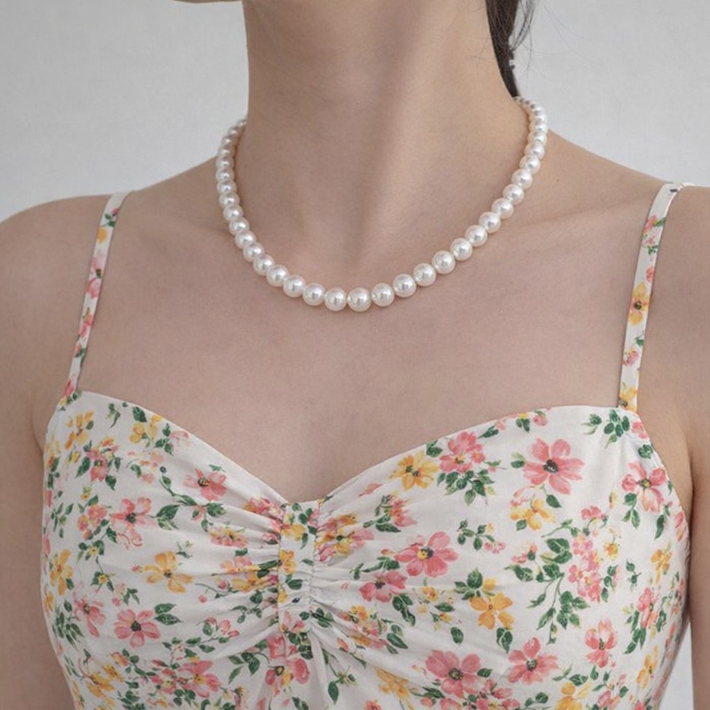 진주목걸이 스왈진주 자체제작 데일리 화이트진주 목걸이 8mm 10mm 28,000원