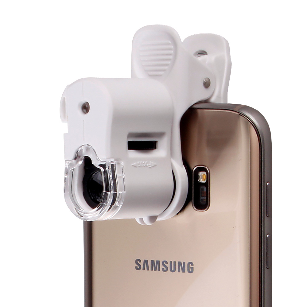 스마트폰 현미경 핸드폰 확대경 60배율 돋보기 화이트, 스마트폰현미경(화이트), 1개 6,100원