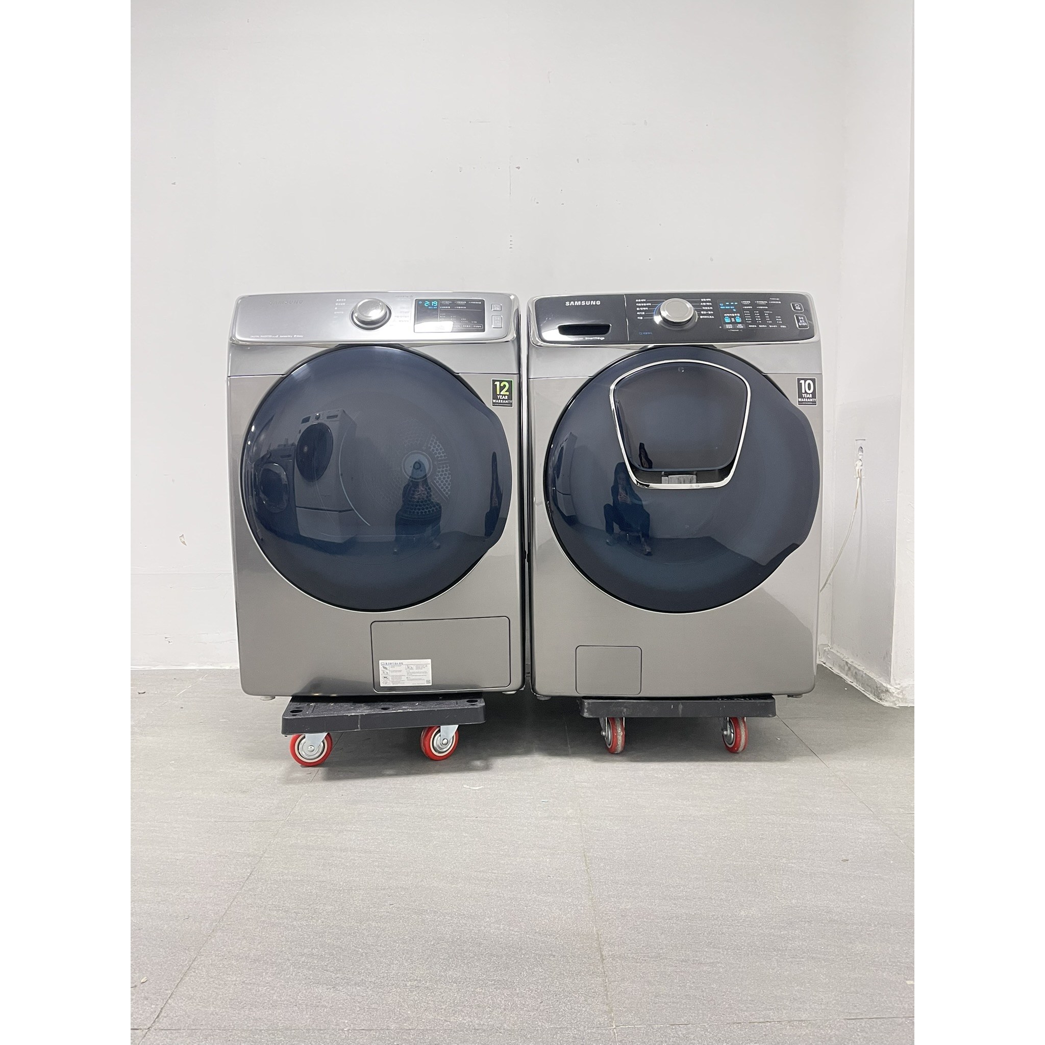 818 삼성 그랑데 중고드럼세탁기 건조기 세트 중고세탁기 23키로 + 중고건조기 16키로 타워설치가능 1,120,000원