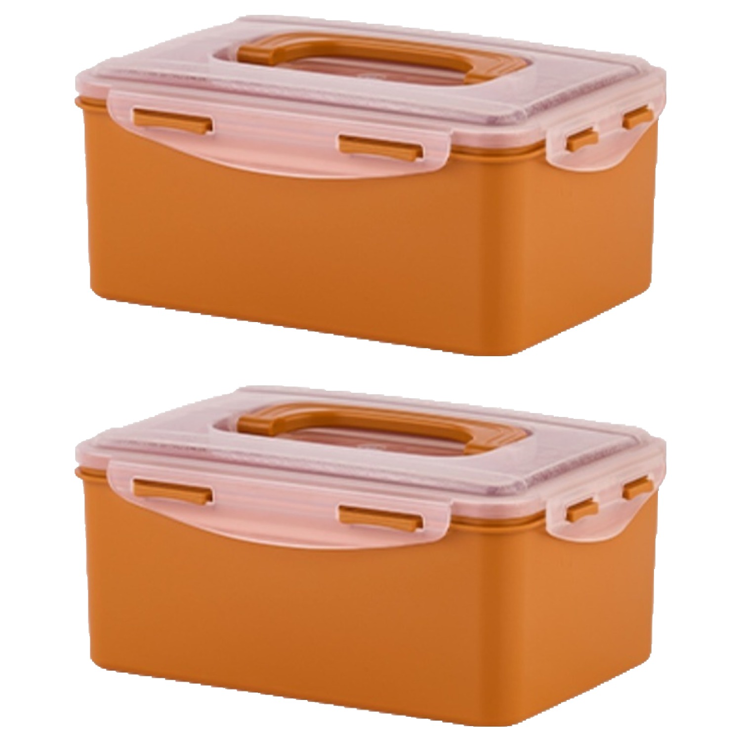 ecosense 황토 누름이 직사각 밀폐용기, 2개, 2.7L 16,900원