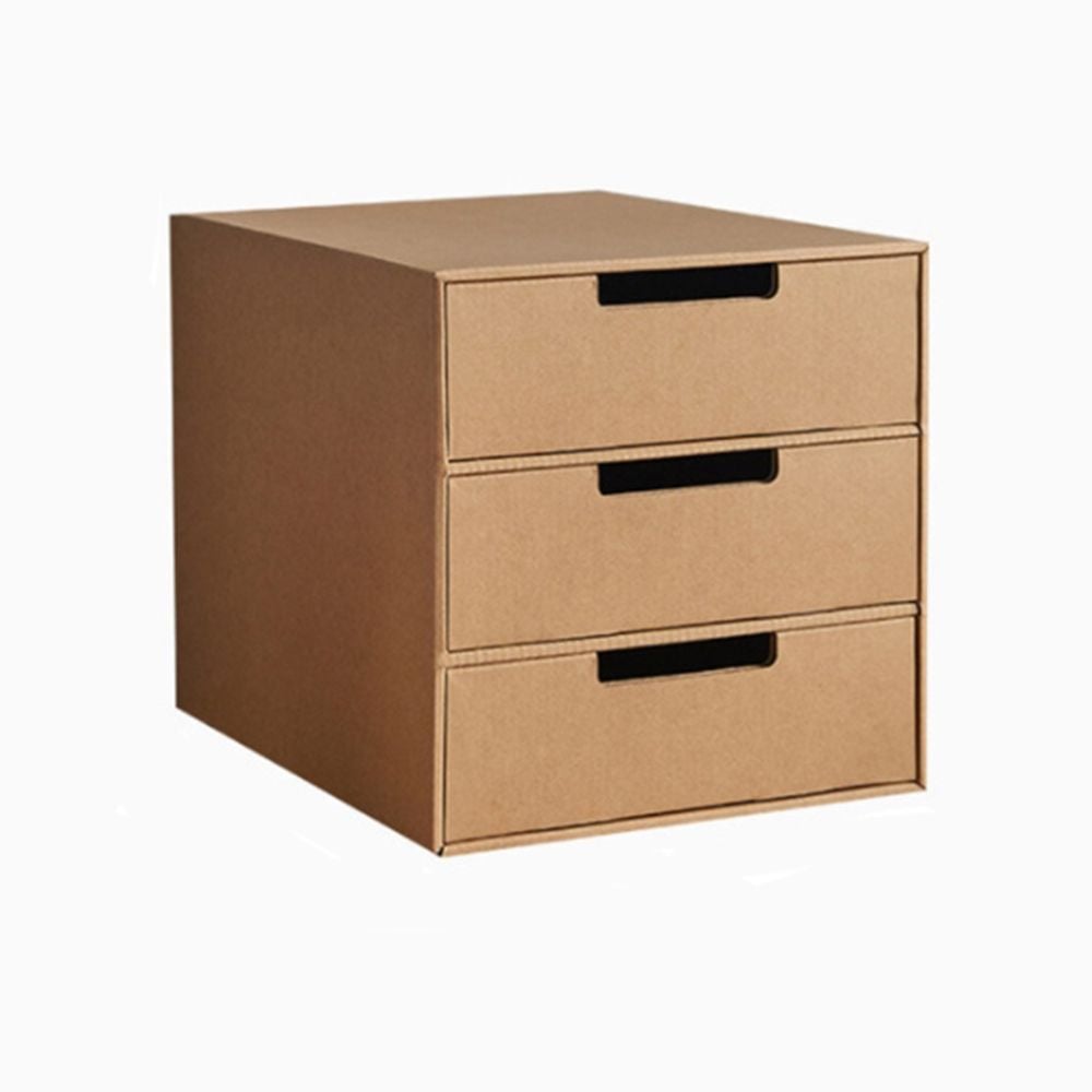 3단 종이서랍 장 종이 정리 무서 형수납장 함 서류 크래프트 서랍 사무용 상자 크라프트 8,540원