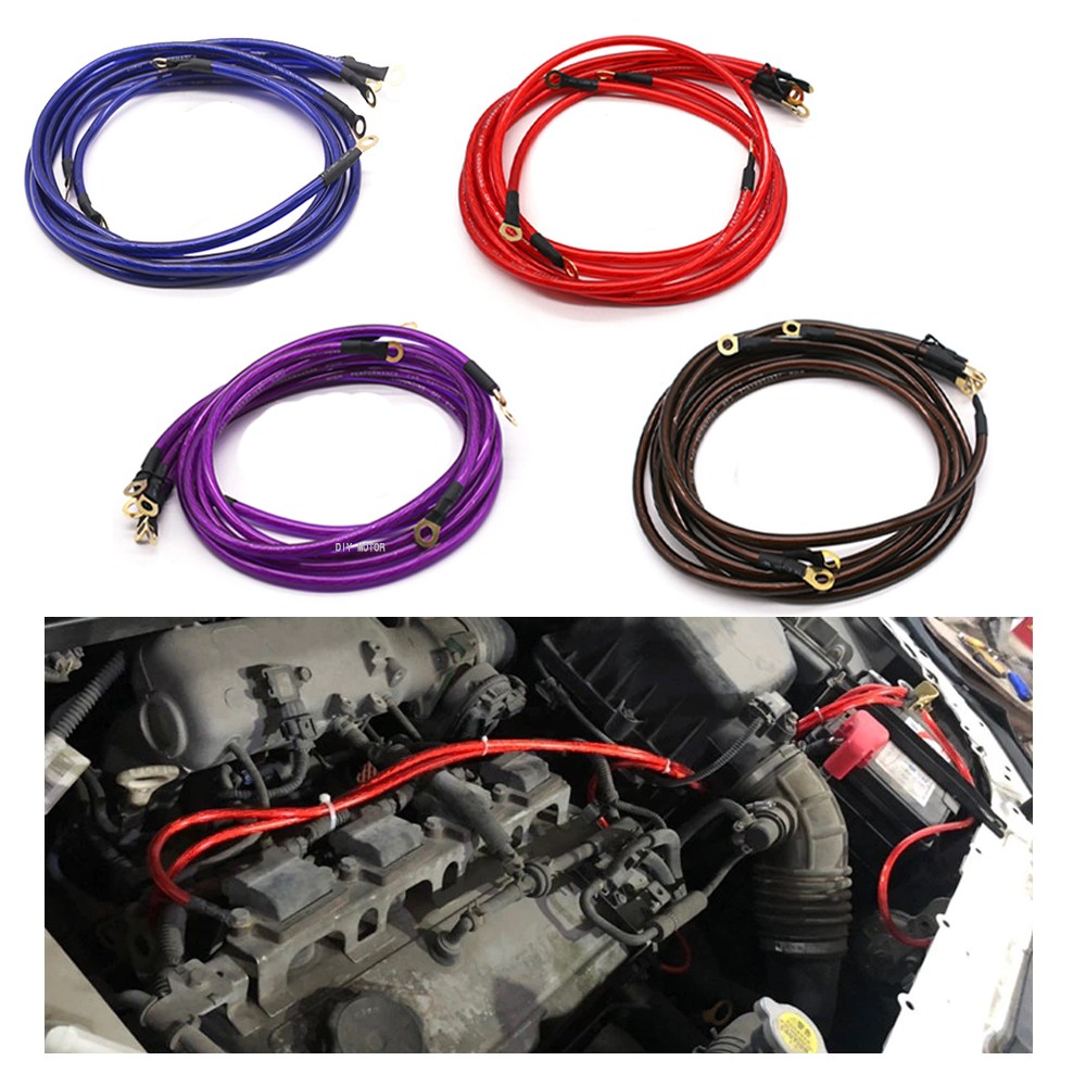 발통마켓 차량 밧데리 접지 케이블 5구 접지선 튜닝 접지세트 자동차 41,000원