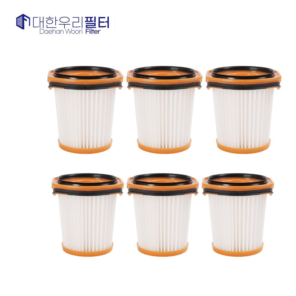 대한우리필터 샤크 에보파워 무선청소기 호환 필터 IQ CS851 CS150 WS640, 6개, 수량 13,200원