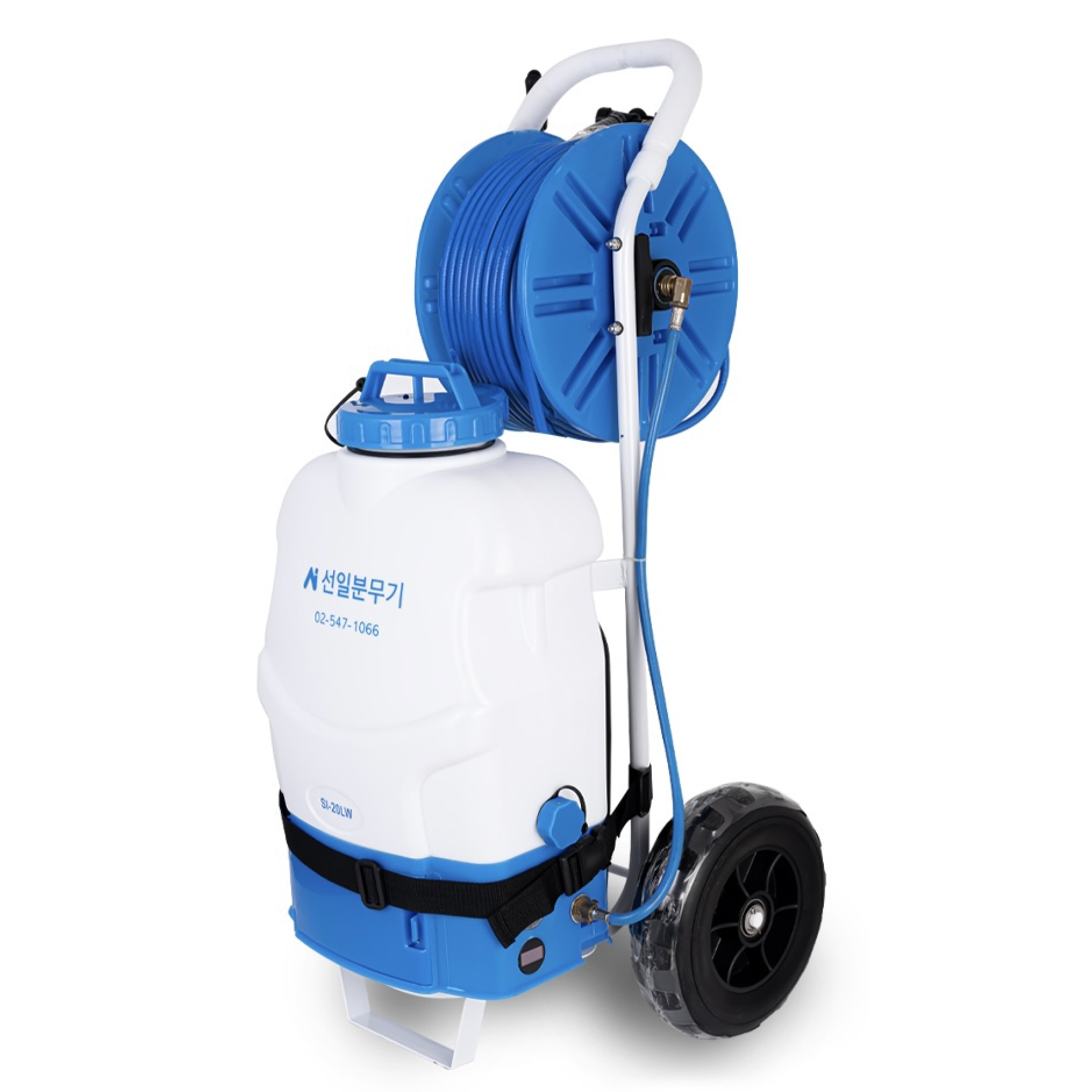 본사직영_2년 무상보증 선일분무기 20리터 밀차형 충전식 전동 자동 분무기 SI-20LW 253,000원