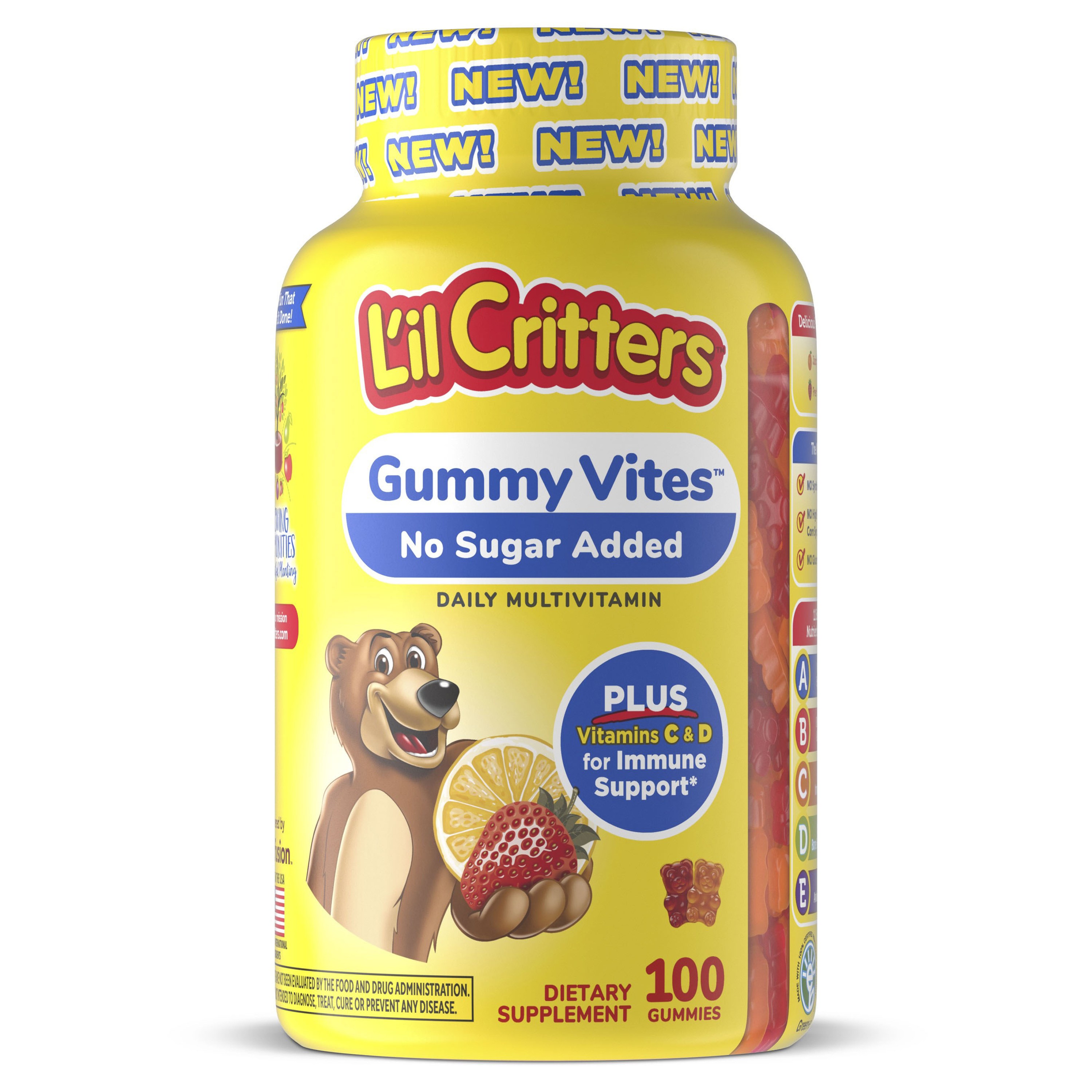 릴크리터스 구미 Vites 데일리 멀티 비타민, 1개, 100정 22,840원