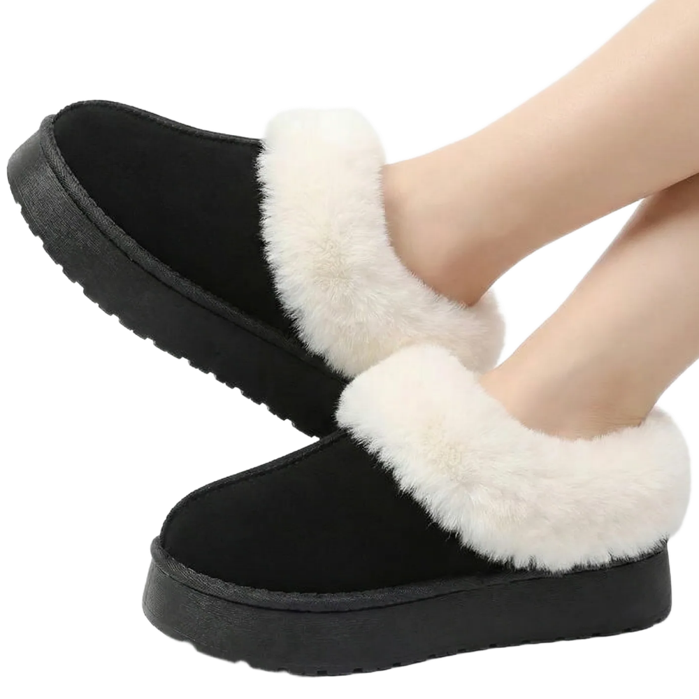 프로텍트유 여성 기모 통굽 털슬리퍼 8,900원