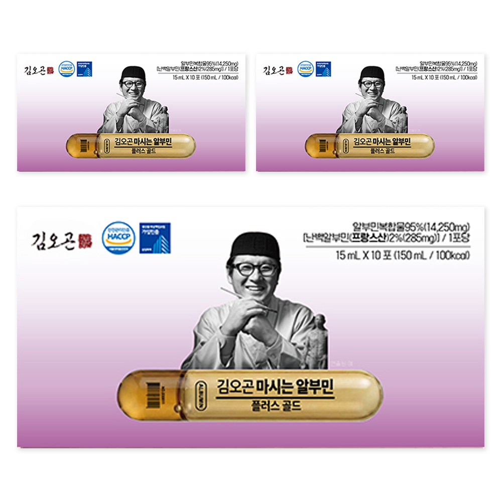 김오곤 마시는 알부민 플러스 골드 10p, 150ml, 3개 39,900원