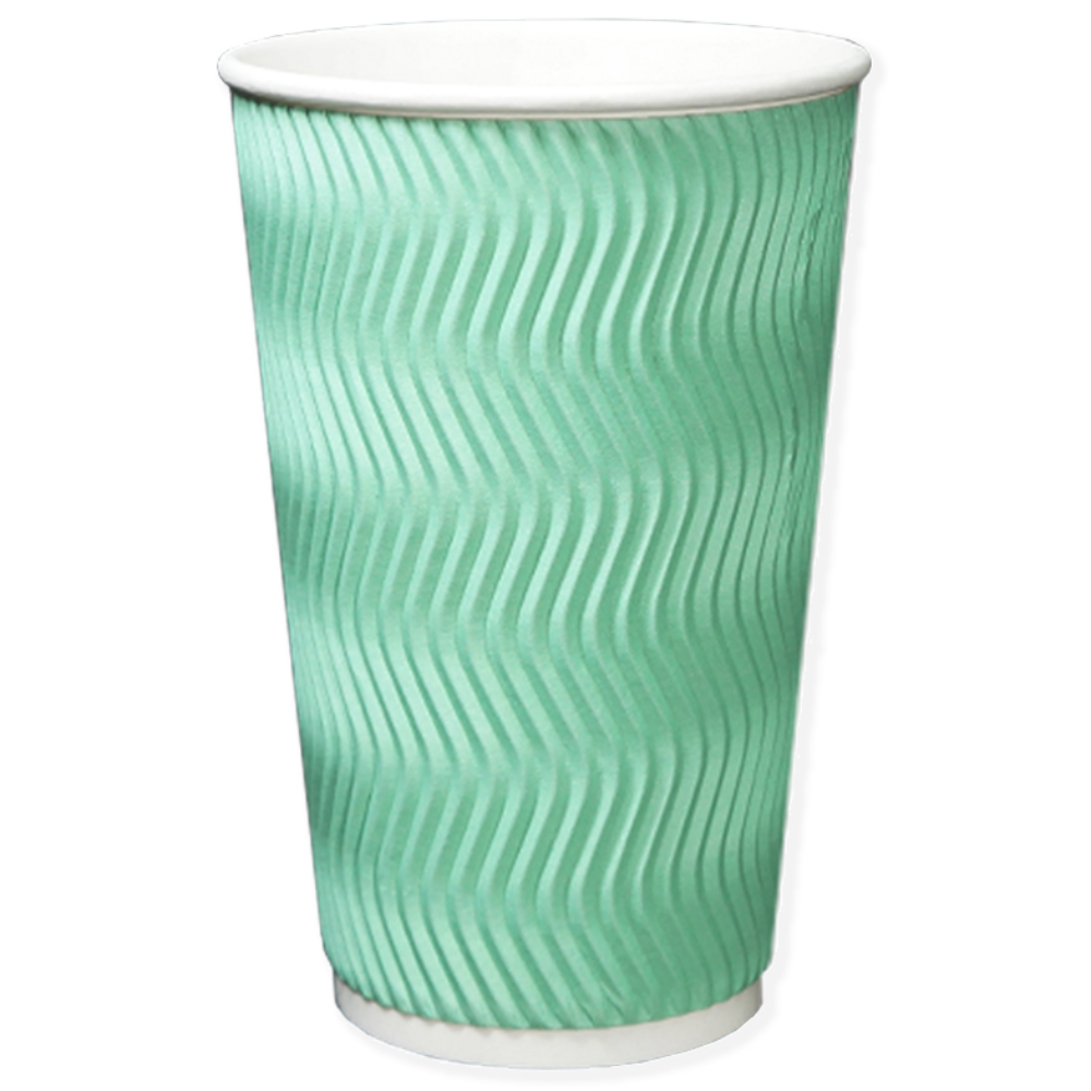 TYP 럭셔리 3중 단열종이컵 웨이브 민트 16온스 510ml, 1세트, 500개입 48,400원