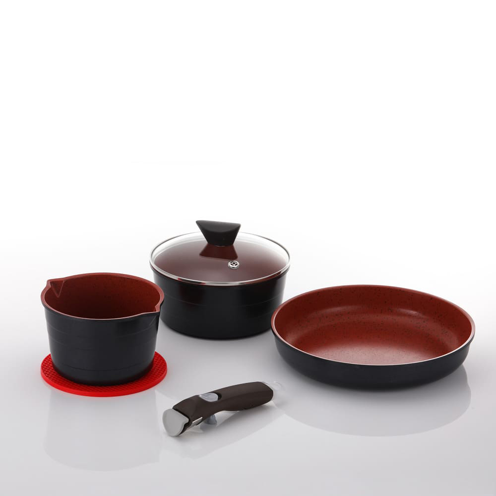 네오플램 드셰프 IH 인덕션 분리형 손잡이 냄비 후라이팬 6종 세트 78,500원