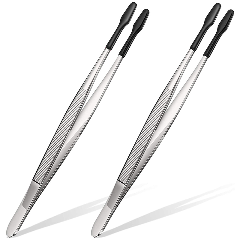 고무 팁 족집게 2 조각 PVC 실리콘 정밀 족집게 실험실 산업 취미 공예 족집게 도구-블랙 9,340원