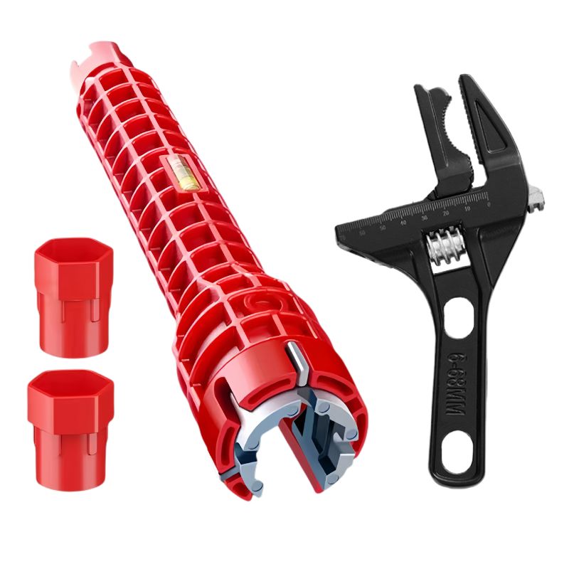 tinduo 세면대 멀티 렌치 싱크대 렌치 수도관 파이프 8in 1+몽키 스패너 13,400원