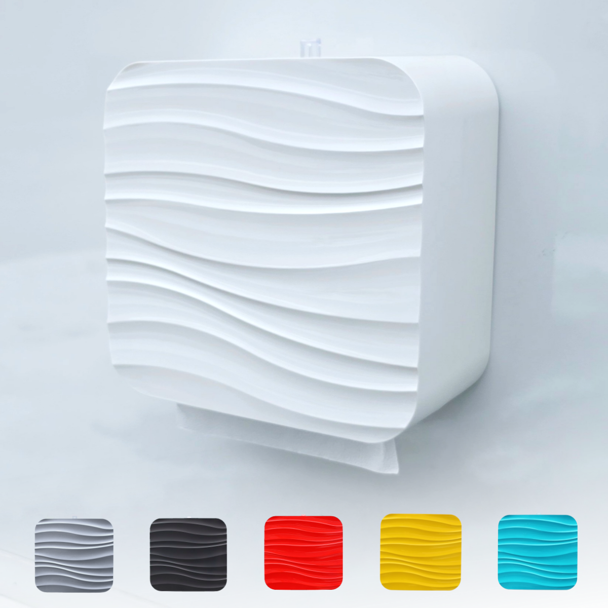 무타공 펄 컬러 디자인 점보롤 핸드타올 페이퍼타올 케이스 디스펜서 티슈갤러리, 솔리드화이트 디자인 핸드타올 케이스, 1개 26,800원