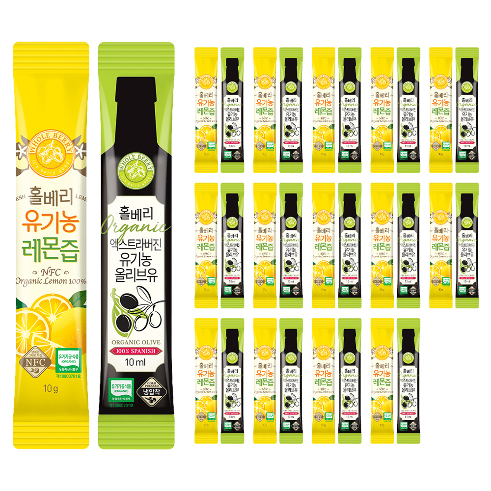 홀베리 유기농 올레샷 10ml x 2종 x 15p, 10g, 300ml, 1세트 14,900원
