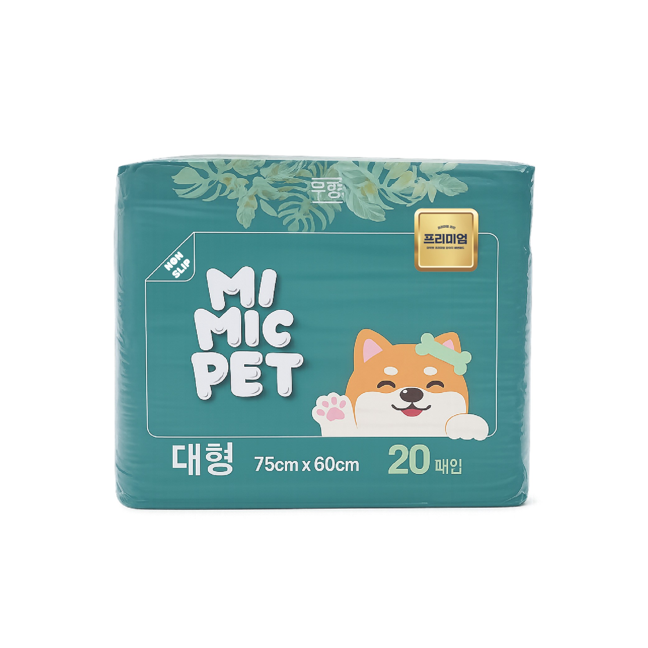 미믹펫 프리미엄 논슬립 강아지 배변패드 무향, 75g - 대형, 1개, 20개입 14,900원
