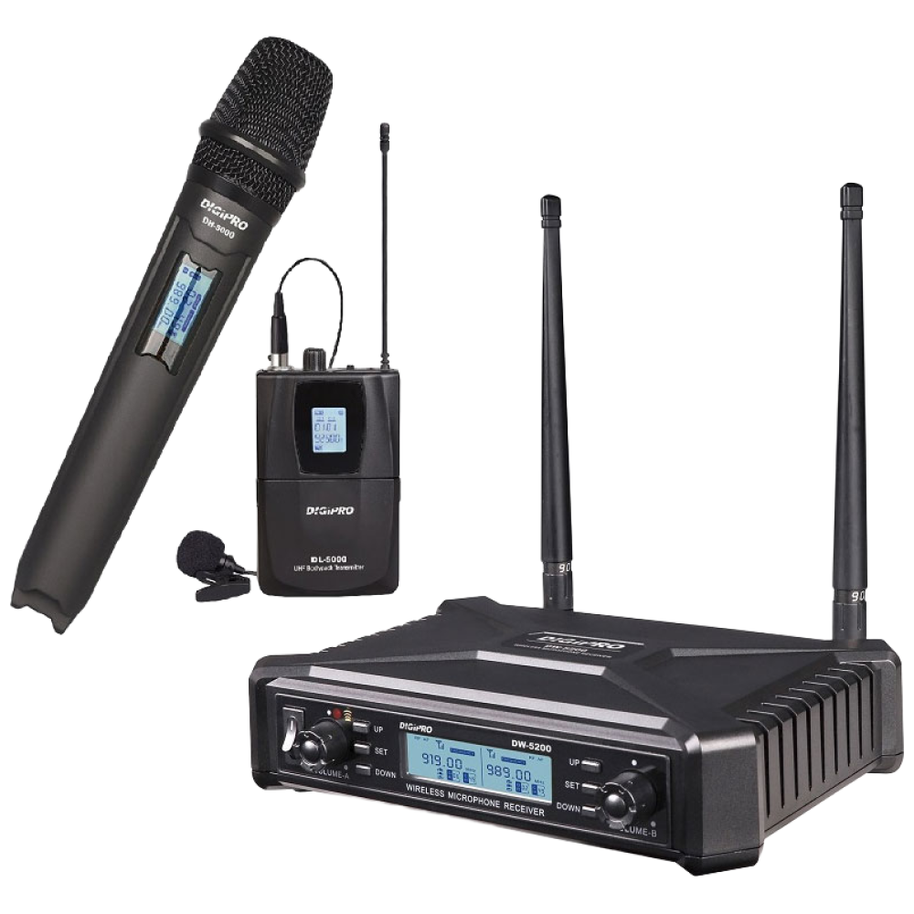 디지프로 DW5200 무선 마이크 2채널 강의용 공연용 무선마이크 세트 620,000원
