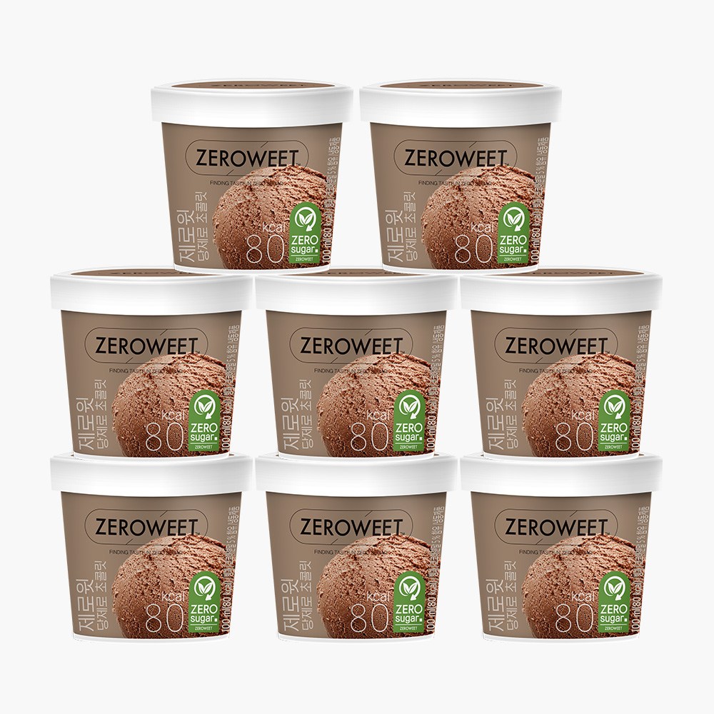 [본사직영] 펄세스 제로윗 당제로 아이스크림 미니컵 초콜릿 18,900원