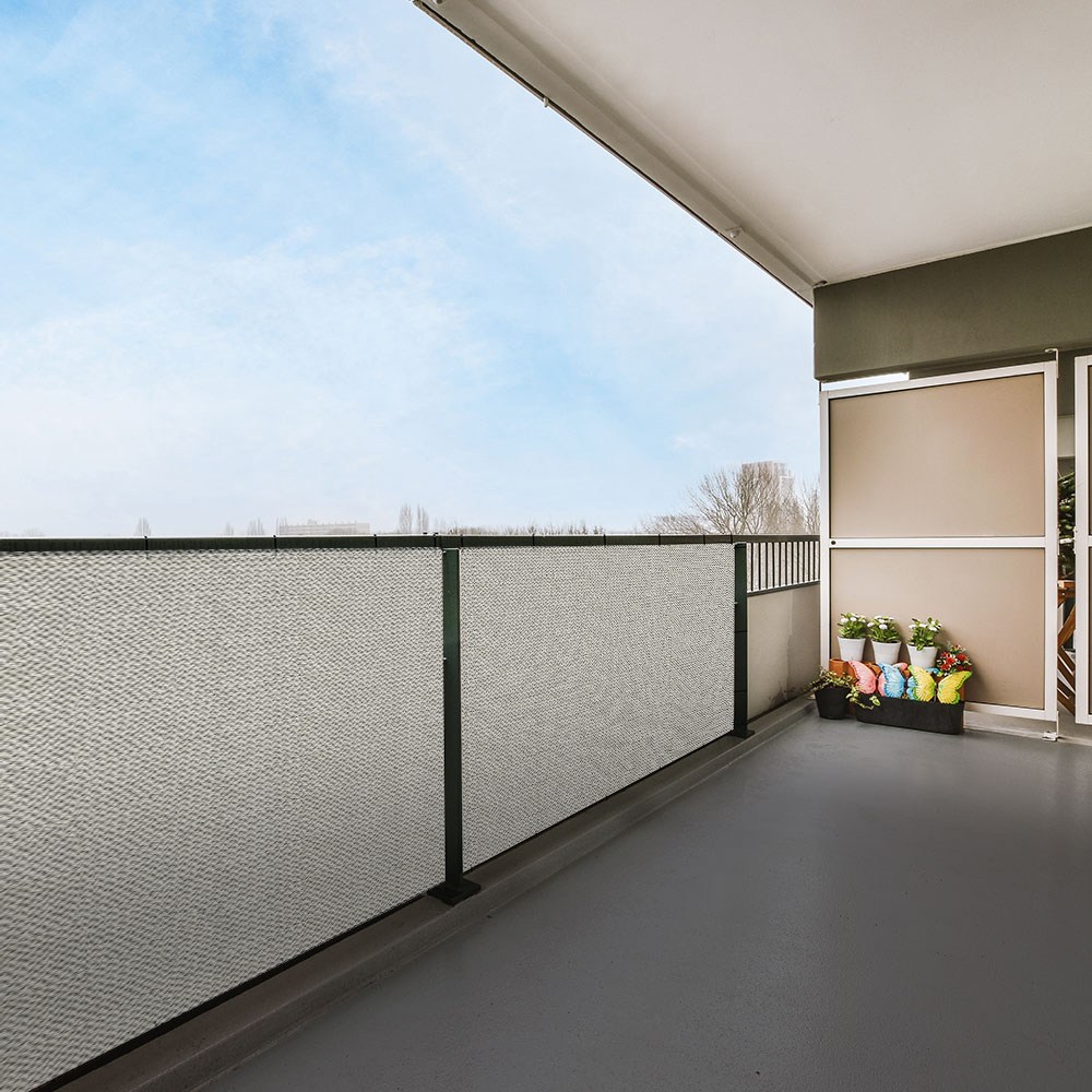 그늘애 국산 테라스가림막 사생활보호 옥상 휀스 가리개 테라스 발코니 난간 울타리, TS블랙바닐라 29,000원