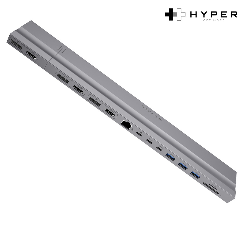 하이퍼드라이브 15in2 듀얼 USB-C 멀티허브 도킹스테이션 4K HDMI PD충전 맥북 노트북 호환 (HD156), 단품 1개, 1개, 현재가 109,000원