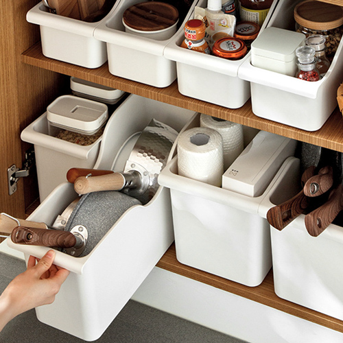 무타공마켓 바퀴달린 슬라이딩 주방수납선반 싱크대 하부장 정리대, 와이드, 1개 17,500원