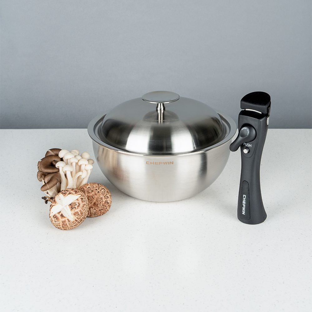 [쿠팡 단독 최저가 도전 45% 할인 특가] 쉐프윈 316STS 프리미엄 통5중 드림핸즈 22웍+22뚜껑+분리형손잡이 117,000원