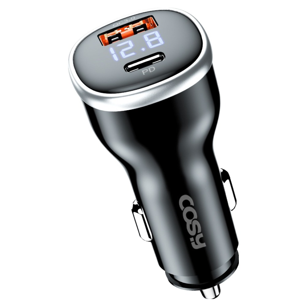코시 51W 전압표시 초고속 시거잭 차량용 PD QC3.0 2포트 충전기, CGR4144AT, 블랙 9,500원