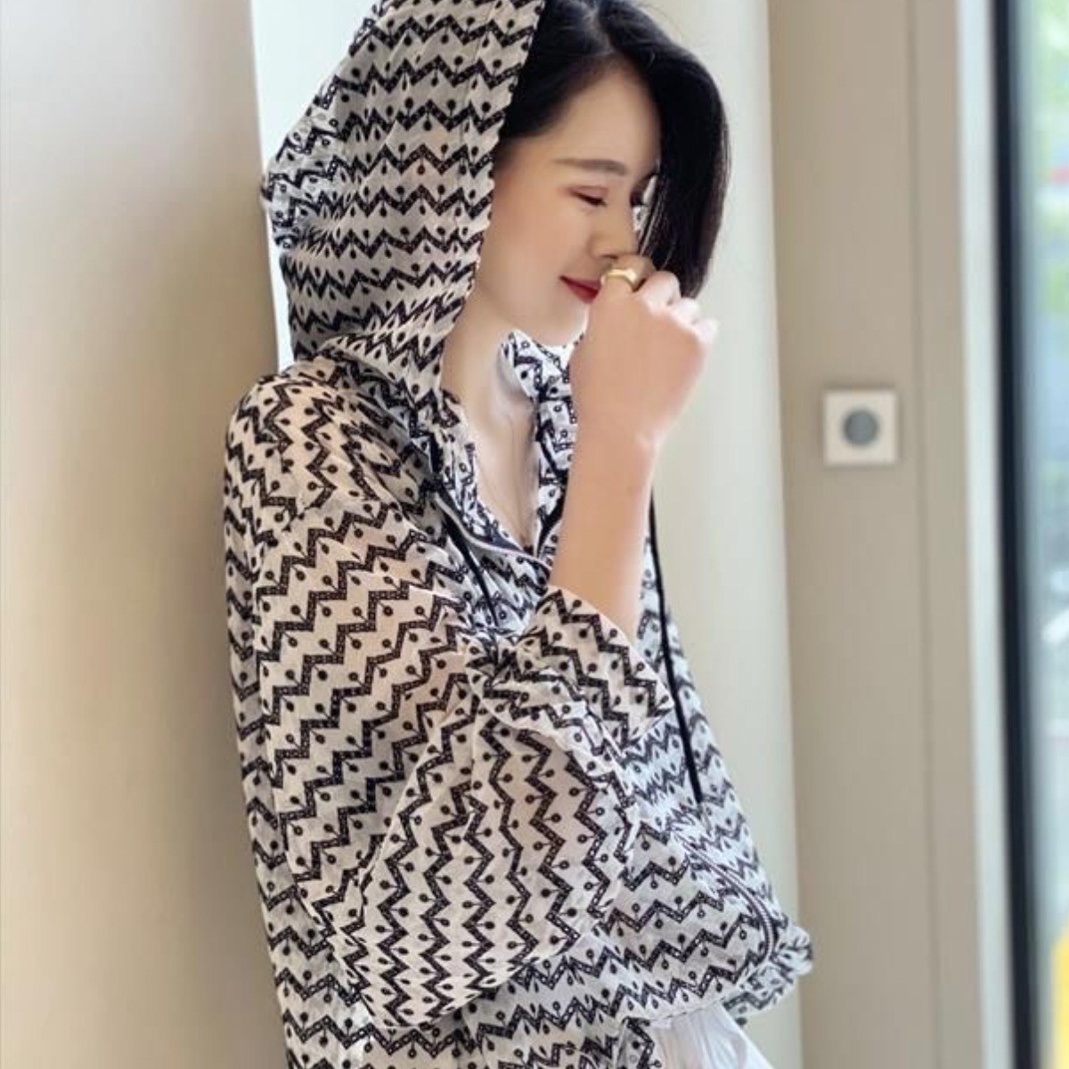 쩐쿠 여름 자외선차단 긴소매 햇빛차단 후드집업 점퍼 Z242 27,000원