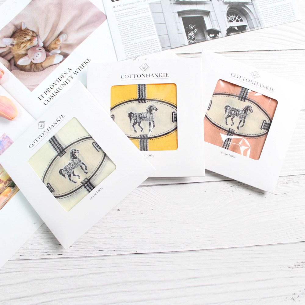 렌느 여성손수건 국산 3장 1세트 가제 면 미니 쁘띠스카프 목손수건 케이스포장 플라워 꽃무늬 14,800원