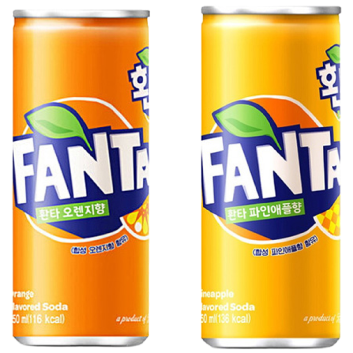 환타 오렌지 파인애플 2종 30캔 세트, 30개, 250ml 25,800원