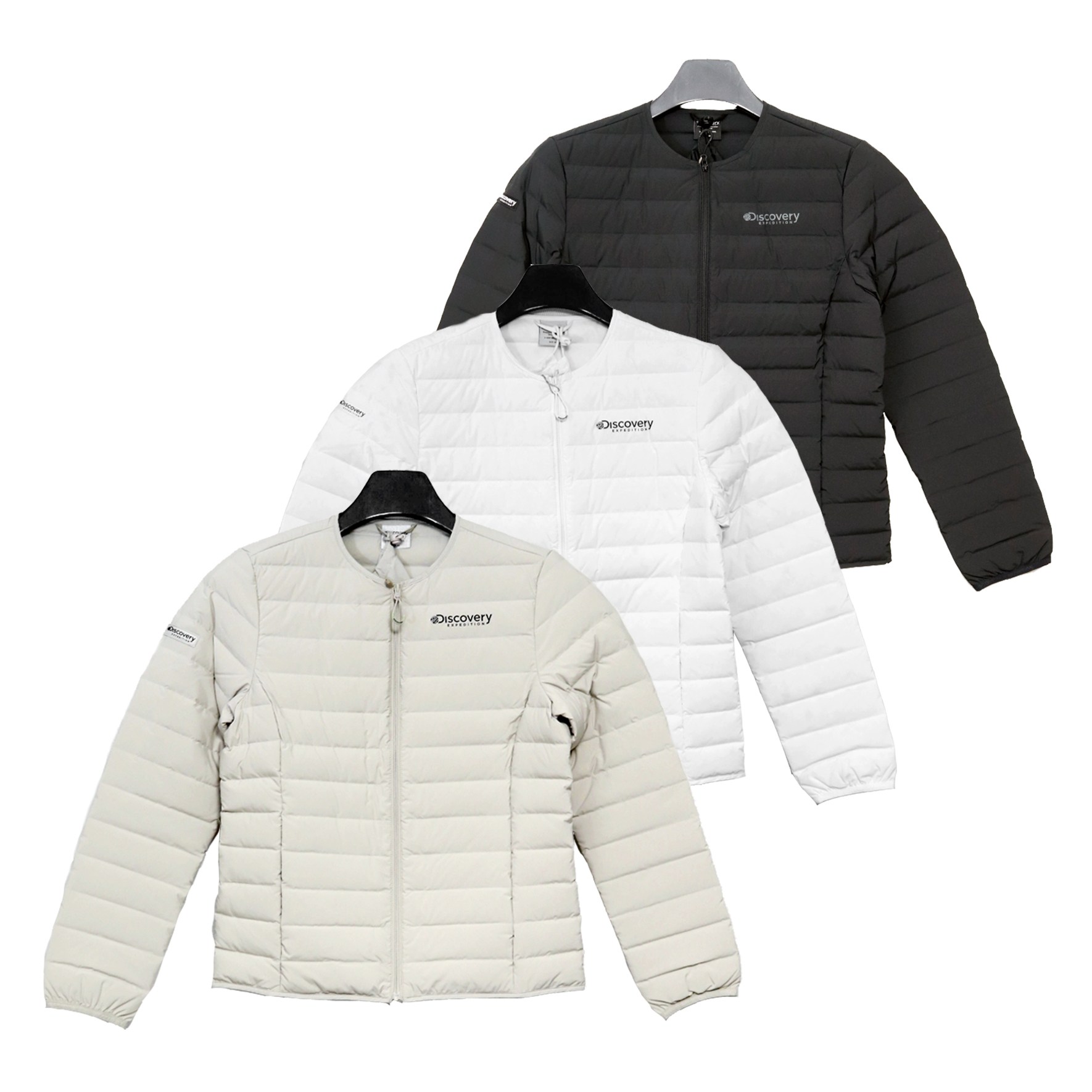 [국내매장 정품] 디스커버리 픽시버G U넥 튜브 구스다운 경량패딩 5종 택1 + 스포츠양말 128,900원