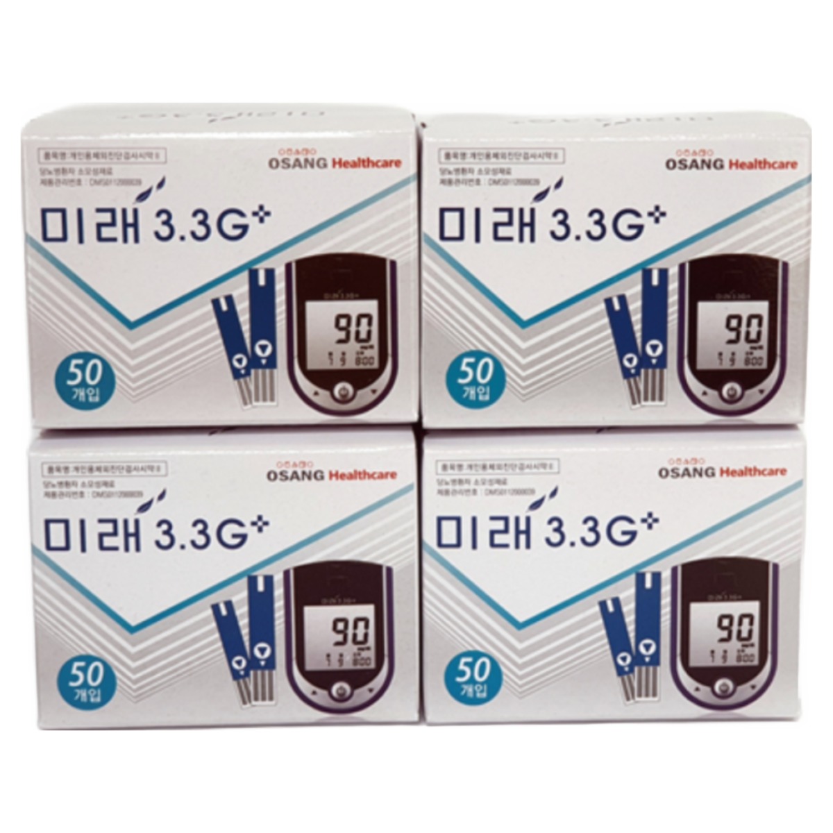 오상헬스케어 인포피아 미래3.3G플러스 혈당시험지50매4박스+신형측정기 의료기기, 4세트, 200매입 49,000원